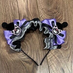 Purple and Black Kids Headband